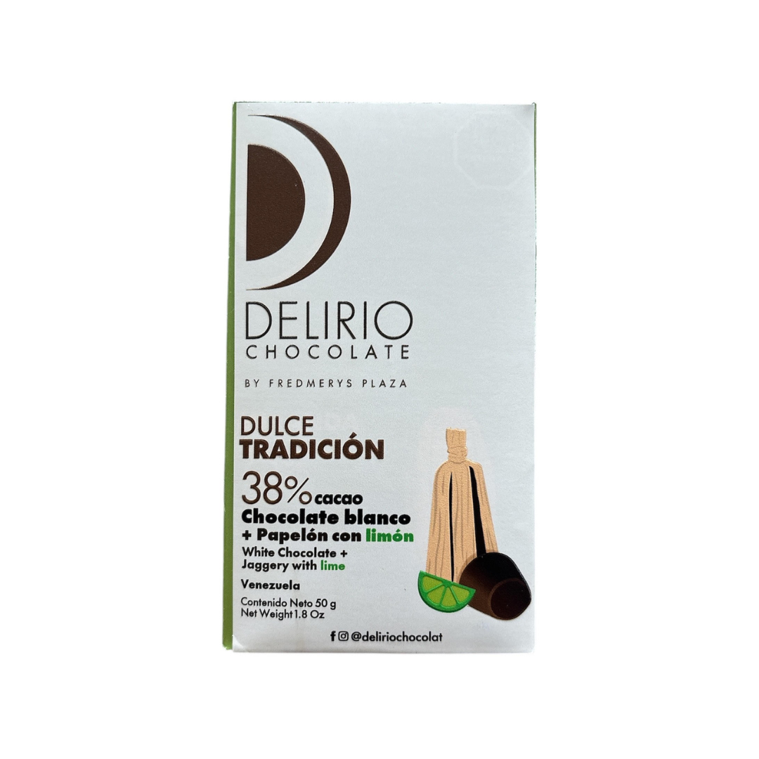 Delirio - Chocolat Blanc 38_ Papelon con Limon