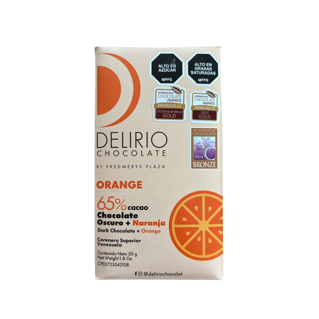 Delirio - Chocolat Noir 65_ Orange